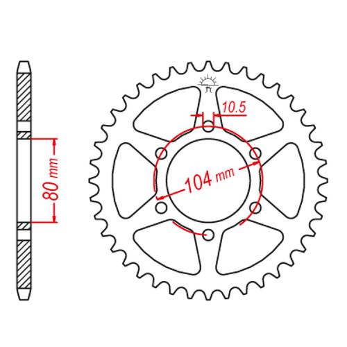 ITL Couronne Ar. Acier 520P 43T - (111052)