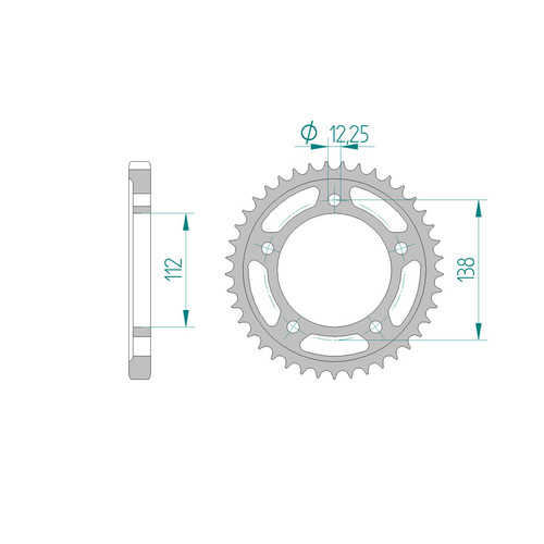 ITL Couronne Ar. Acier 530P 43T - (111372)