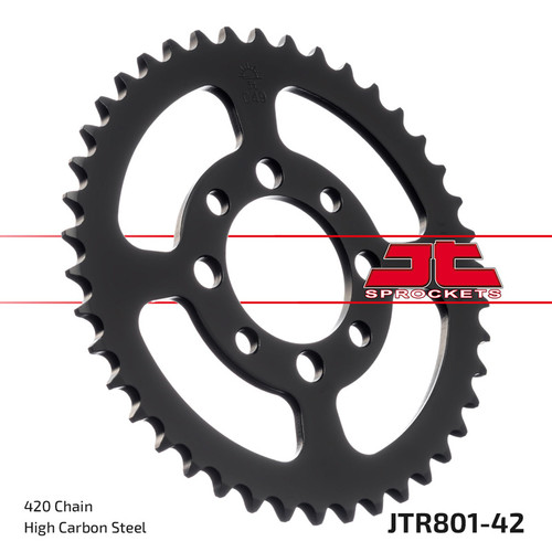JT Sprocket Rear Sprocket Steel 420P 42T - (JTR801.42)