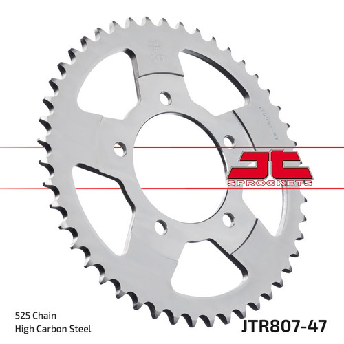 JT Sprocket Rear Sprocket Steel 525P 47T - (JTR807.47)