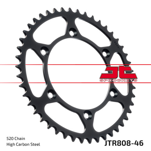 JT Sprocket Rear Sprocket Steel 520P 46T - (JTR808.46)