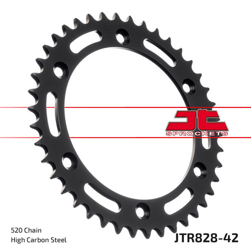 JT Sprocket Rear Sprocket Steel 520P 42T - (JTR828.42)