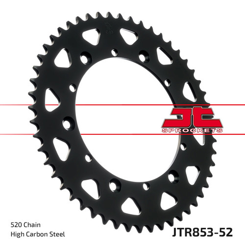 JT Sprocket Couronne Ar. Acier 520P 52T - (JTR853.52)