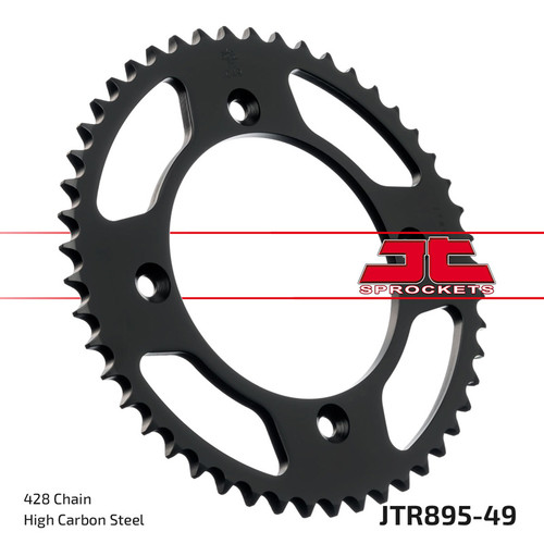JT Sprocket Couronne Ar. Acier 428P 49T - (JTR895.49)