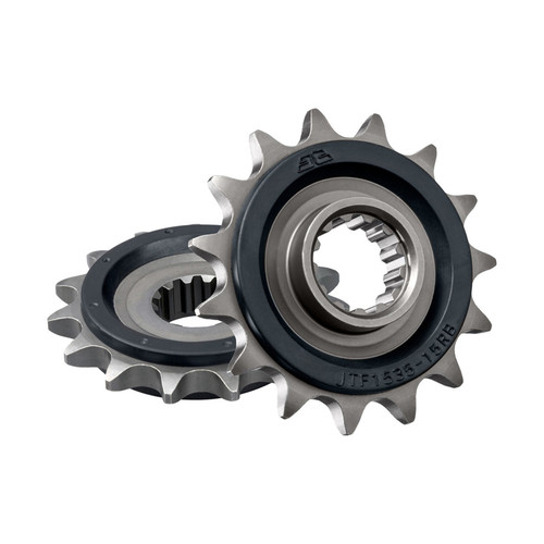 JT Sprocket Front Sprocket Rubber 525P 15T - (JTF1535.15RB)