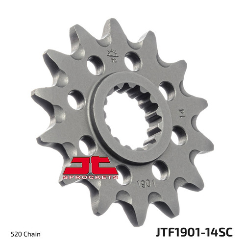 JT Sprocket Front Sprocket Chromoly 520P 14T - (JTF1901.14SC)