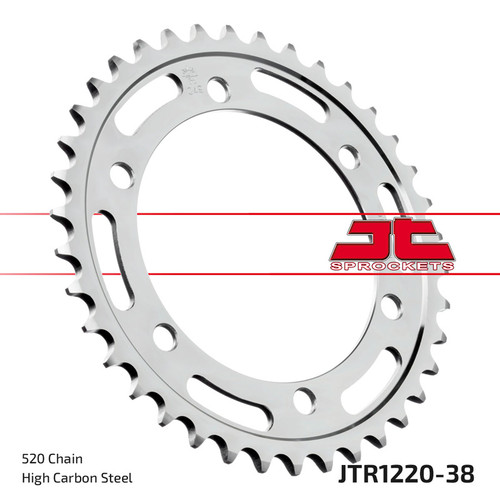 JT Sprocket Couronne Ar. Acier 520P 38T - (JTR1220.38)