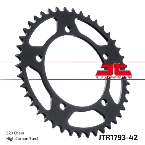 JT Sprocket Couronne Ar. Acier 520P 42T - (JTR1793.42)