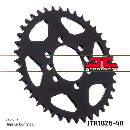 JT Sprocket Couronne Ar. Acier 520P 40T - (JTR1826.40)