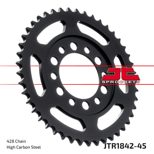 JT Sprocket Rear Sprocket Steel 428P 45T - (JTR1842.45)