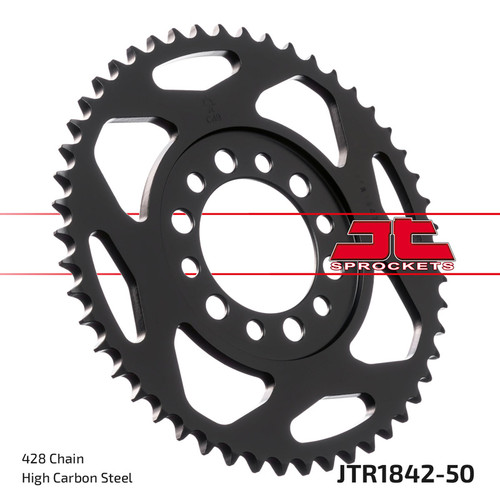 JT Sprocket Rear Sprocket Steel 428P 50T - (JTR1842.50)