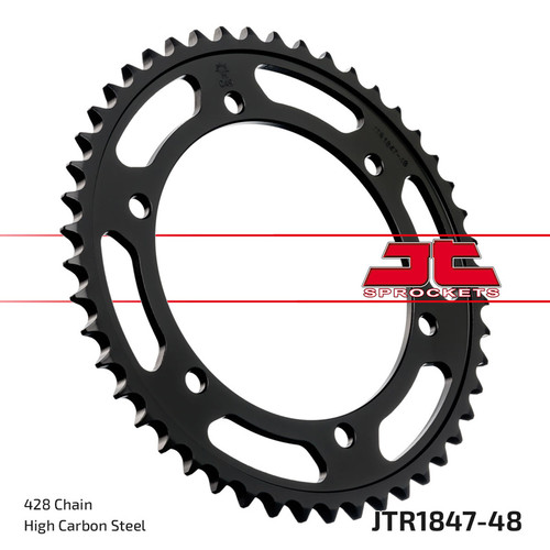JT Sprocket Couronne Ar. Acier 428P 48T - (JTR1847.48)