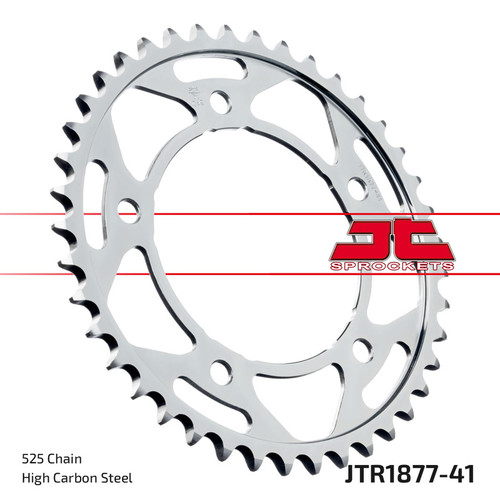 JT Sprocket Couronne Ar. Acier 525P 41T - (JTR1877.41)