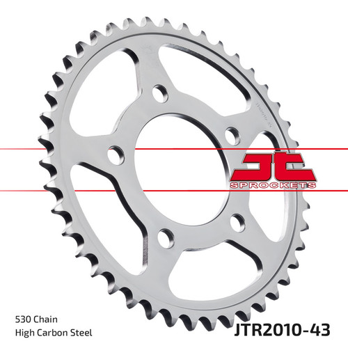 JT Sprocket Rear Sprocket Steel 530P 43T - (JTR2010.43)