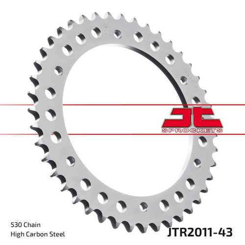 JT Sprocket Rear Sprocket Steel 530P 43T - (JTR2011.43)