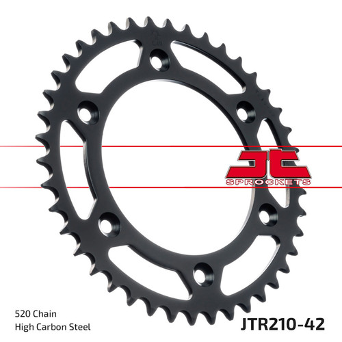 JT Sprocket Rear Sprocket Steel 520P 42T - (JTR210.42)