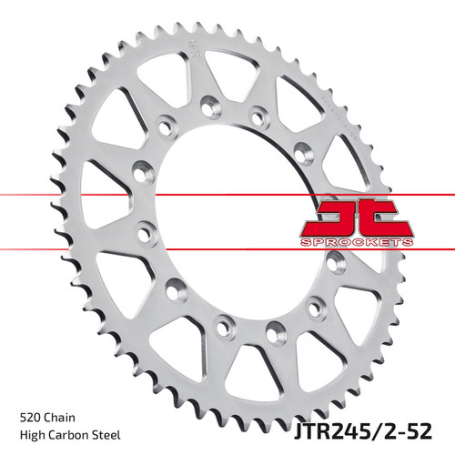 JT Sprocket Rear Sprocket Steel 520P 52T - (JTR245/2.52)