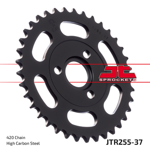 JT Sprocket Rear Sprocket Steel 420P 37T - (JTR255.37)