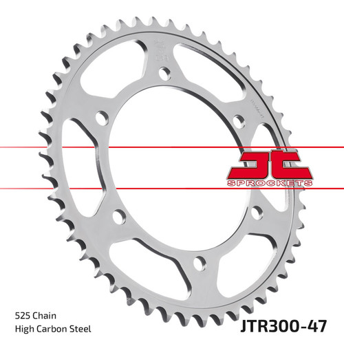 JT Sprocket Rear Sprocket Steel 525P 47T - (JTR300.47)