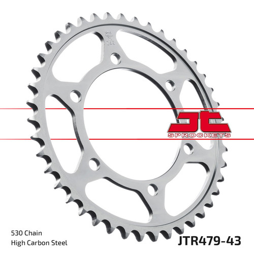 JT Sprocket Rear Sprocket Steel 530P 43T - (JTR479.43)