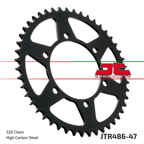 JT Sprocket Couronne Ar. Acier 520P 47T - (JTR486.47)