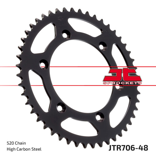 JT Sprocket Couronne Ar. Acier 520P 48T - (JTR706.48)