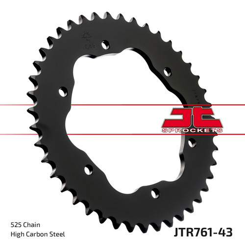 JT Sprocket Couronne Ar. Acier 525P 43T - (JTR761.43)