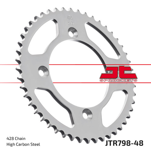 JT Sprocket Rear Sprocket Steel 428P 48T - (JTR798.48)