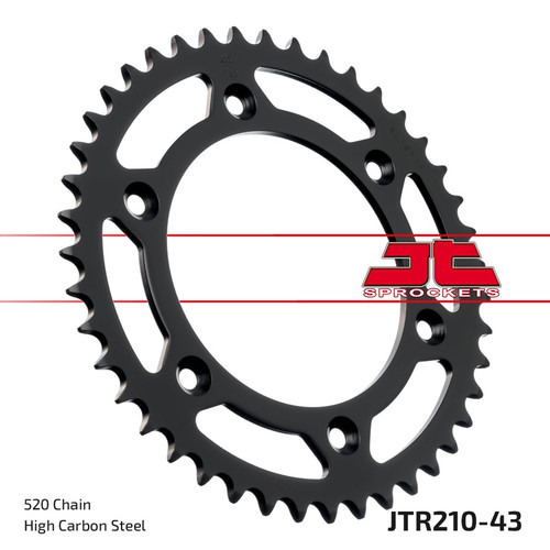 JT Sprocket Rear Sprocket Steel 520P 43T - (JTR210.43)