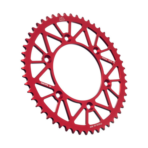 JT Sprocket Rear Sprocket Alum. 520P 52T - (JTA210.52RED) - Rouge