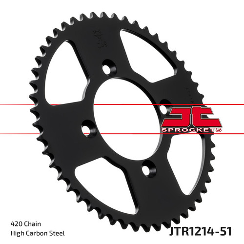 JT Sprocket Couronne Ar. Acier 420P 51T - (JTR1214.51)