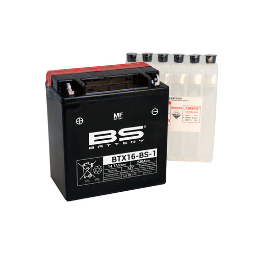 BS Battery BTX16-BS1 MF | 14 Ah | 230 CCA | 12 V