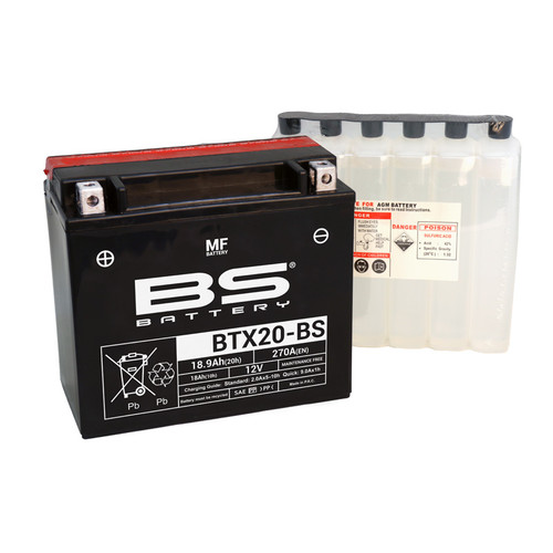 BS Battery BTX20-BS MF | 18 Ah | 270 CCA | 12 V
