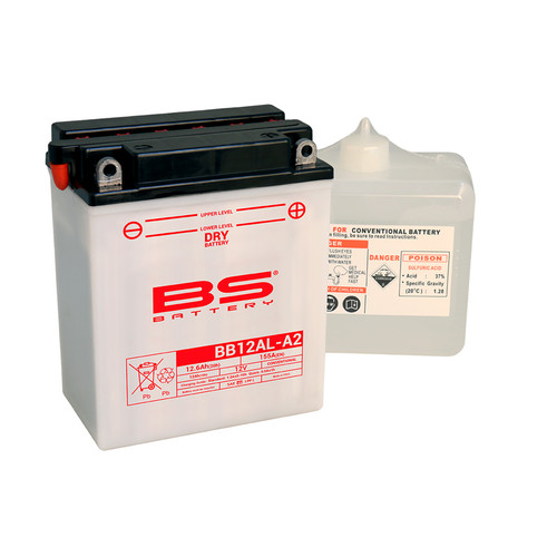 BS Battery BB12AL-A2 w/ Acid Pack | 12 Ah | 155 CCA | 12 V
