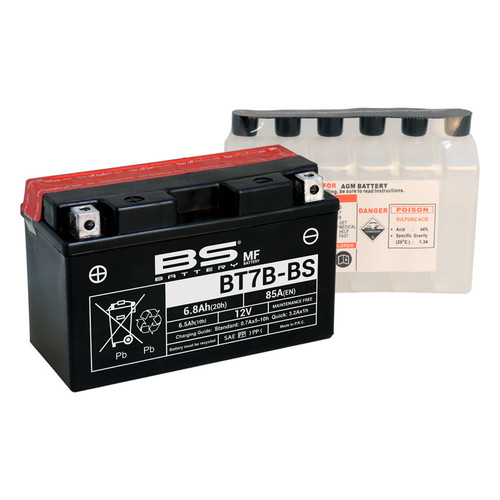 BS Battery BT7B-BS MF | 6.5 Ah | 85 CCA | 12 V
