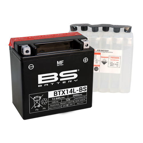 BS Battery BTX14L-BS MF | 12 Ah | 200 CCA | 12 V
