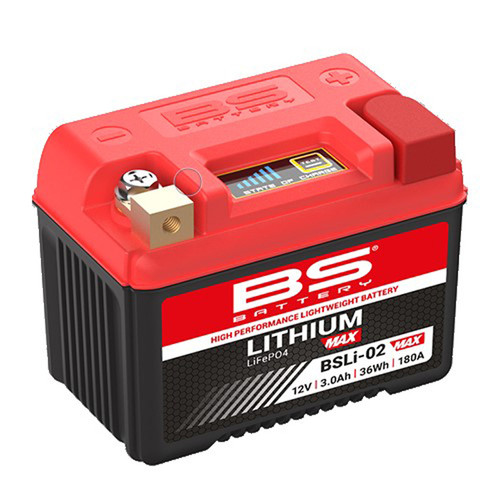 BS Battery BSLI-02 Lithium Max | 3 Ah | 180 CCA | 12.8 V