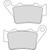 PLAQUETTES DE FREIN SERIE - PLATINUM - (FA208)