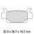 PLAQUETTES DE FREIN SERIE - SINTERGRIP - (FA410R)