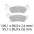PLAQUETTES DE FREIN SERIE - SINTERGRIP - (FA617R)