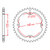 ITL Rear Sprocket Steel 520P 38T - (1116731)