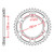 ITL Rear Sprocket Steel 530P 47T - (111697)