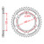ITL Rear Sprocket Steel 530P 48T - (111747)