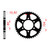 AFAM Rear Sprocket Steel 525P 40T - (16610-40)