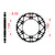 AFAM Rear Sprocket Steel 520P 49T - (16206SLK-49)