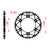 AFAM Rear Sprocket Steel 520P 50T - (12323SLK-50)