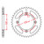 ITL Rear Sprocket Steel 428P 48T - (111500)