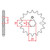 ITL Front Sprocket 420P 14T - (110610)