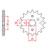 ITL Front Sprocket 428P 15T - (110638)