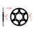 AFAM Rear Sprocket Steel 520P 45T - (16606-45)